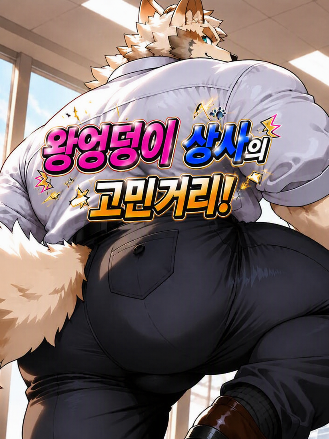 엉덩이가 큰 상사의 고민. 대표 이미지