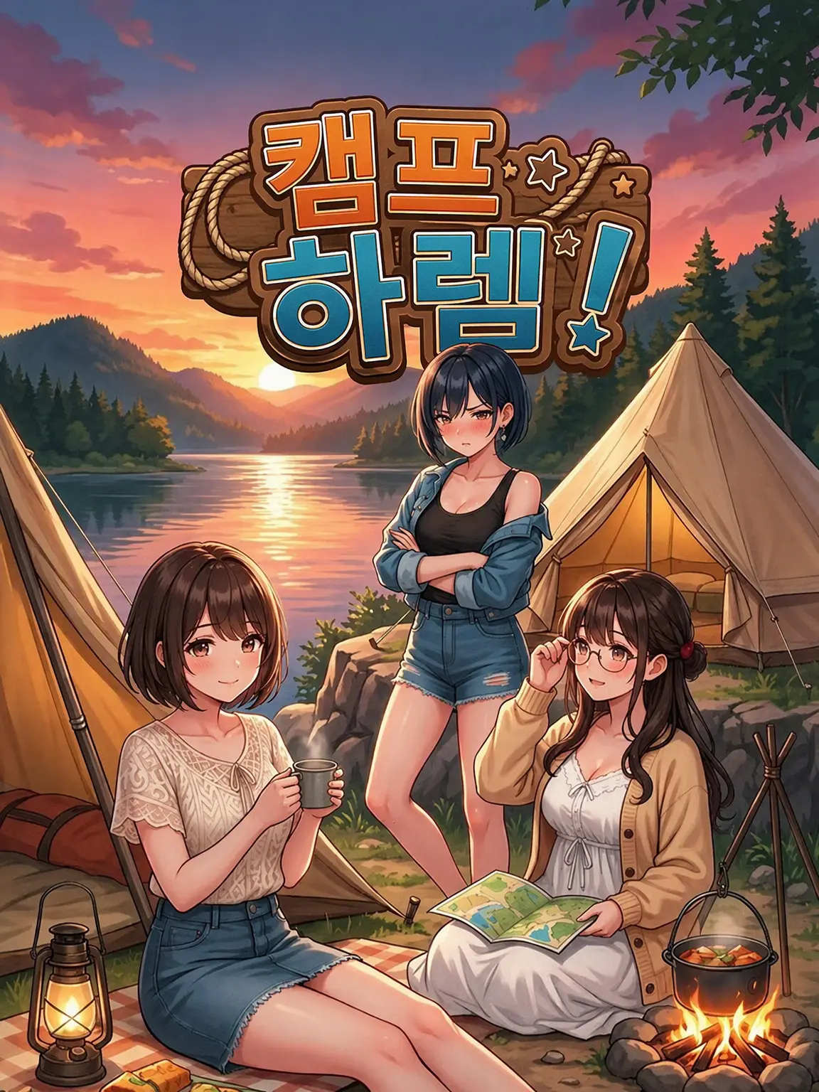arunatu의 캠핑 하렘!