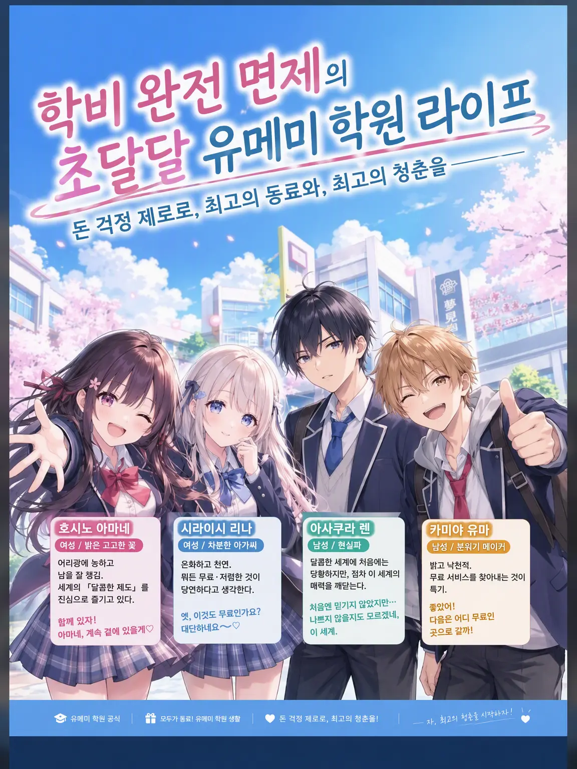 Claude2050의 학비 전액 면제 초달달 꿈의 학원 라이프