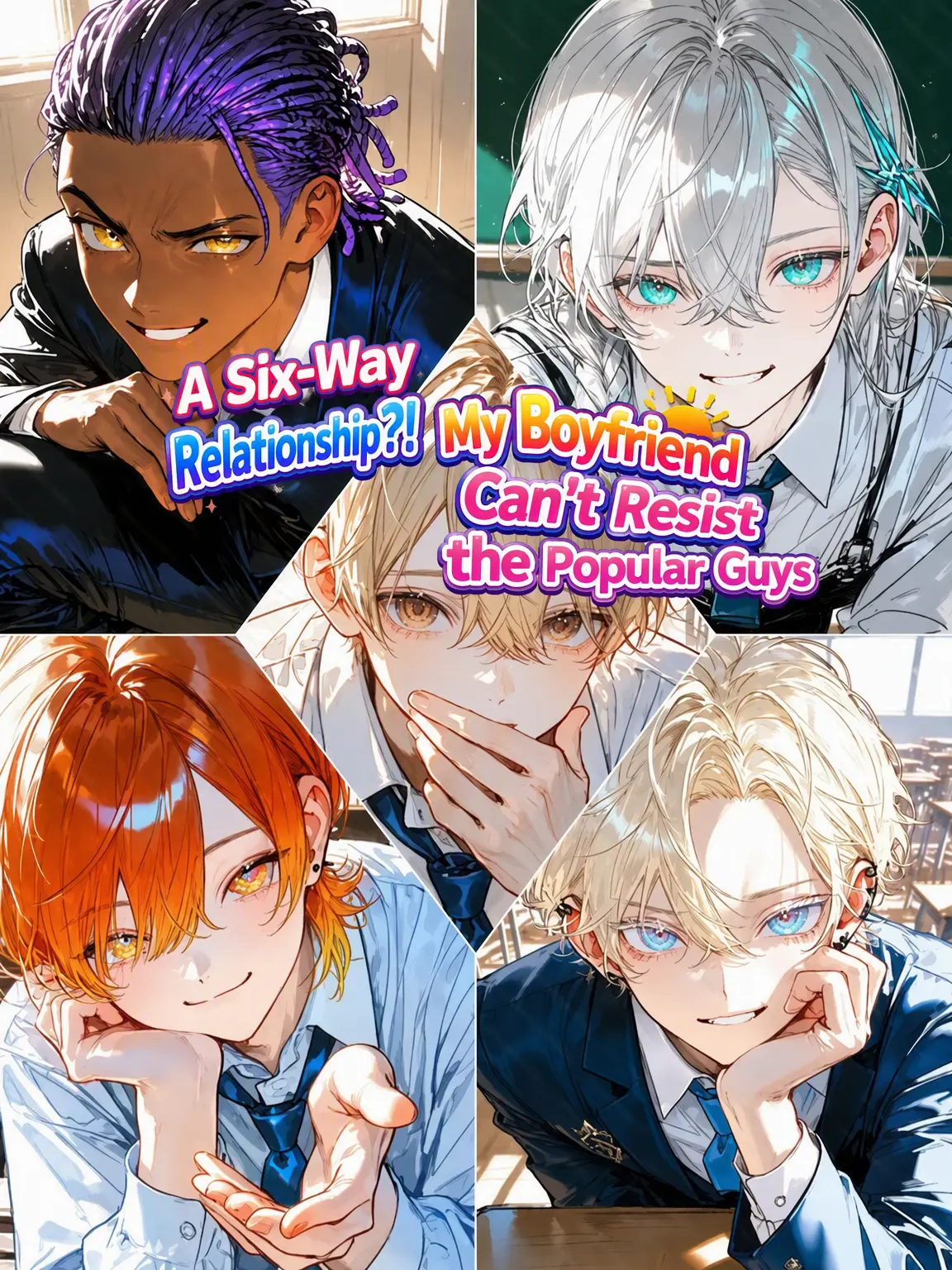 BrownComb0022의 Six-Way Relationship?! My Boyfriend Can't Say No to the Popular Guys