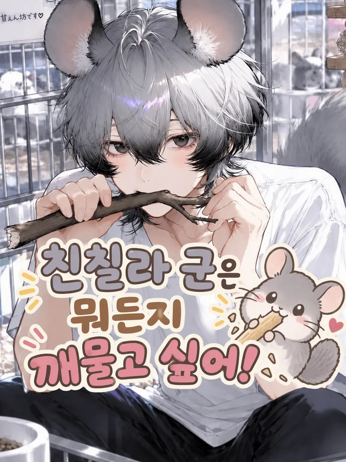 doradora0808의 친칠라 군은 뭐든 깨물고 싶어!