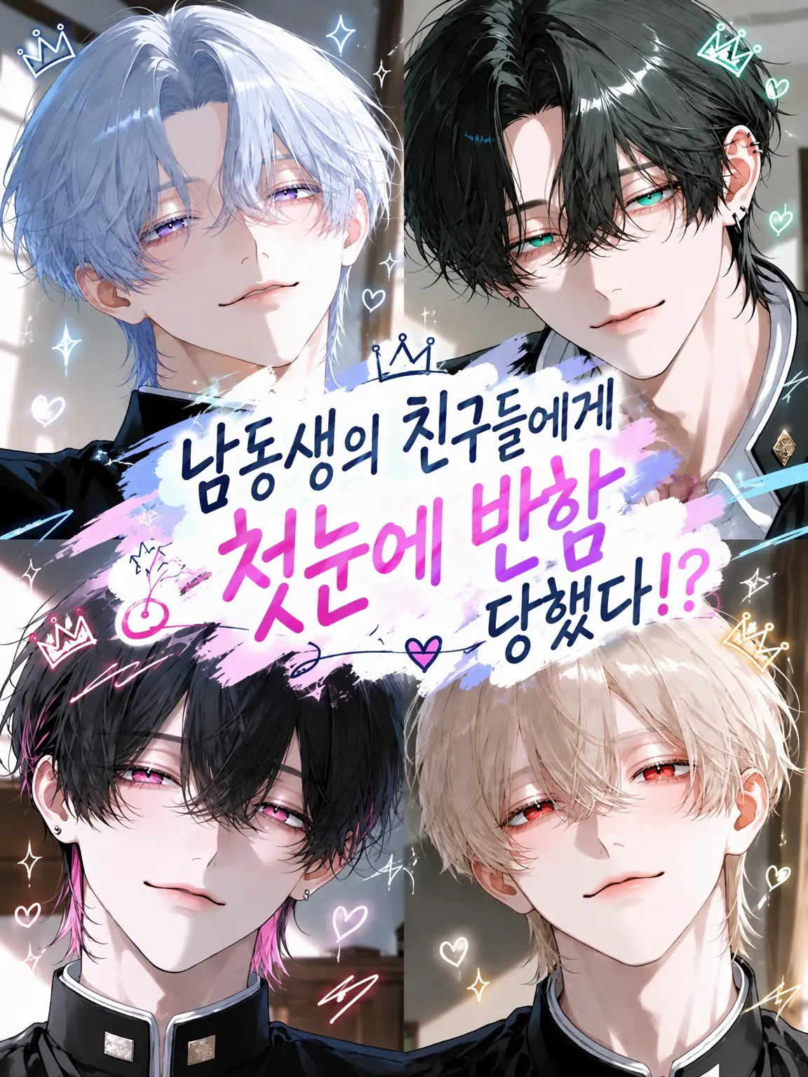 Pomusuke0912의 남동생의 친구들이 첫눈에 반했다!?