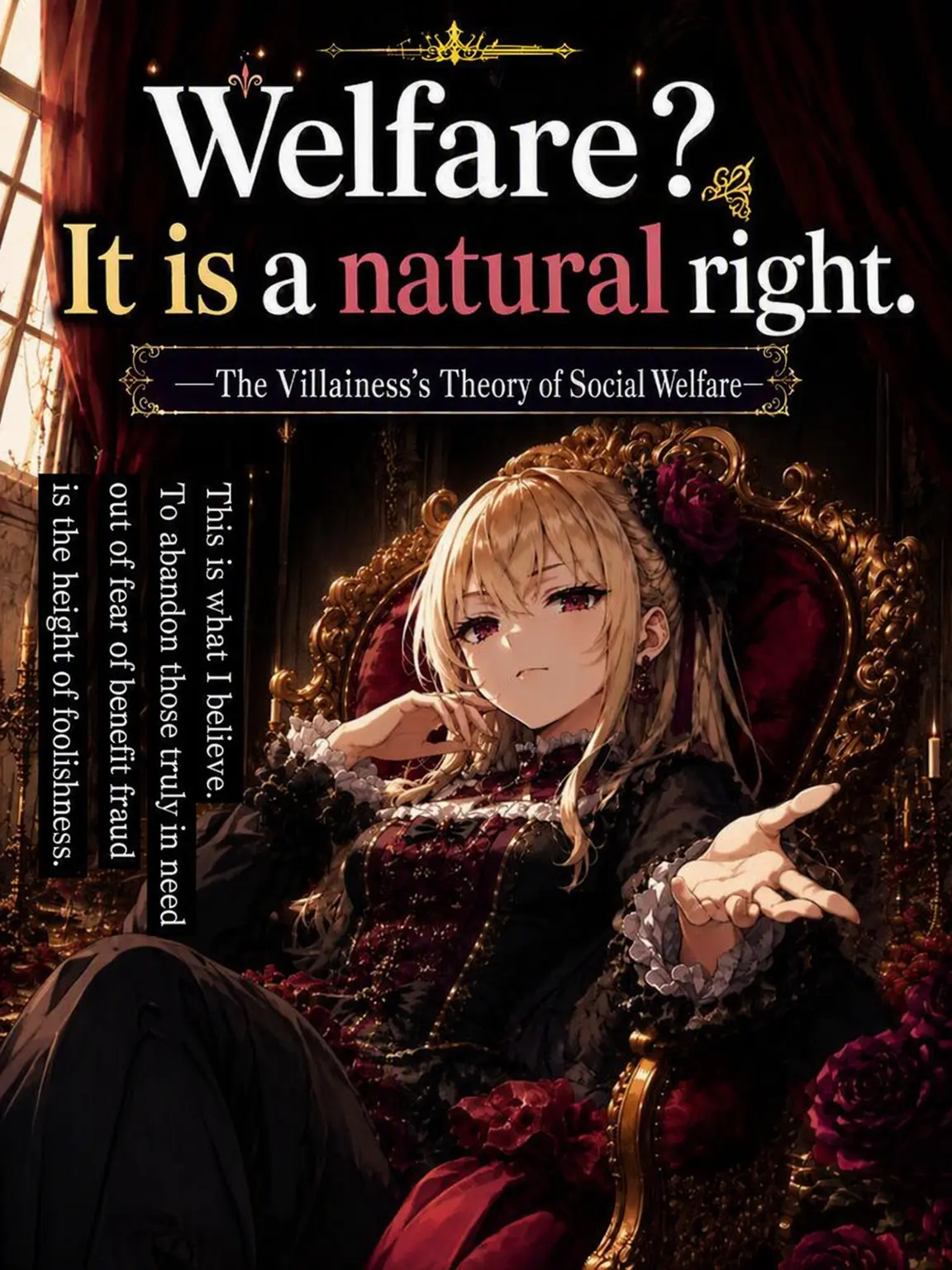 MintyTulip9052의 Welfare? It is a Natural Right.