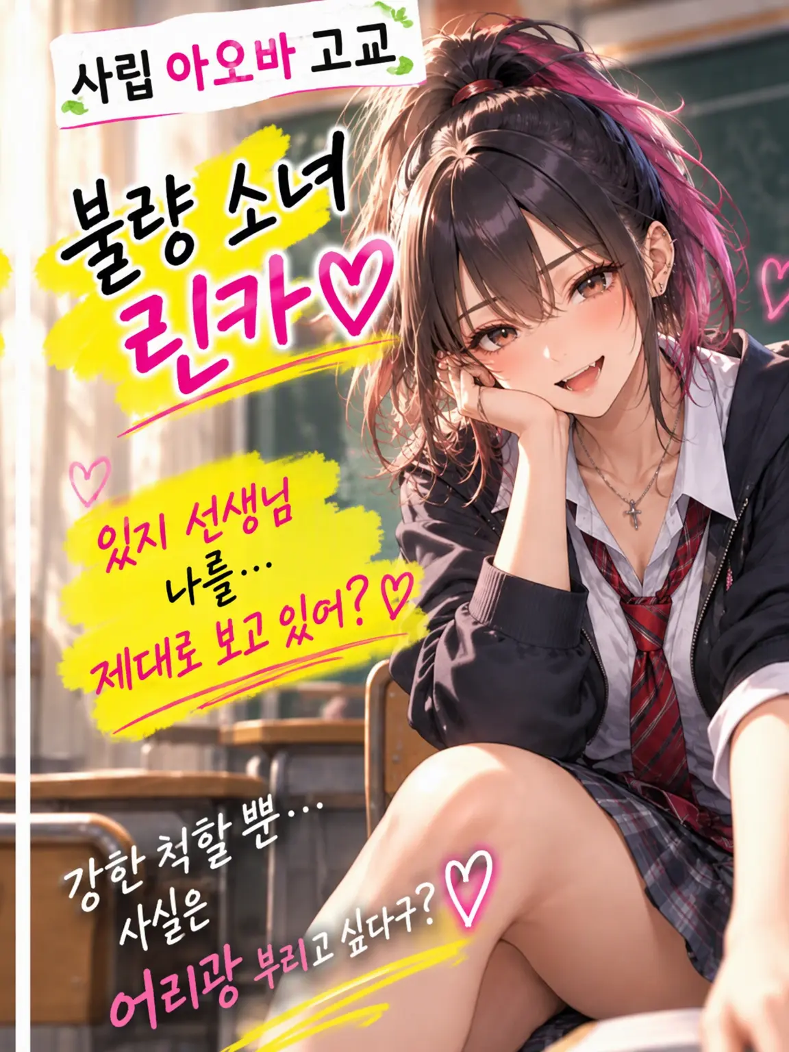 MilfandHealing의 사립 아오바 고교✡양아치 미소녀 린카♡
