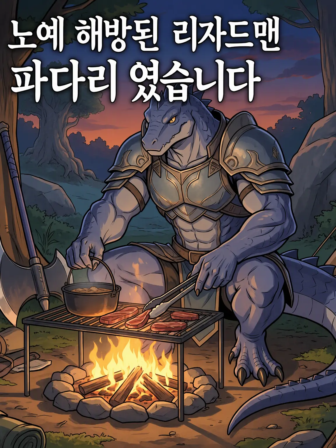 Rein2892Rei의 노예를 해방한 리자드맨은 완벽한 남편감이었습니다