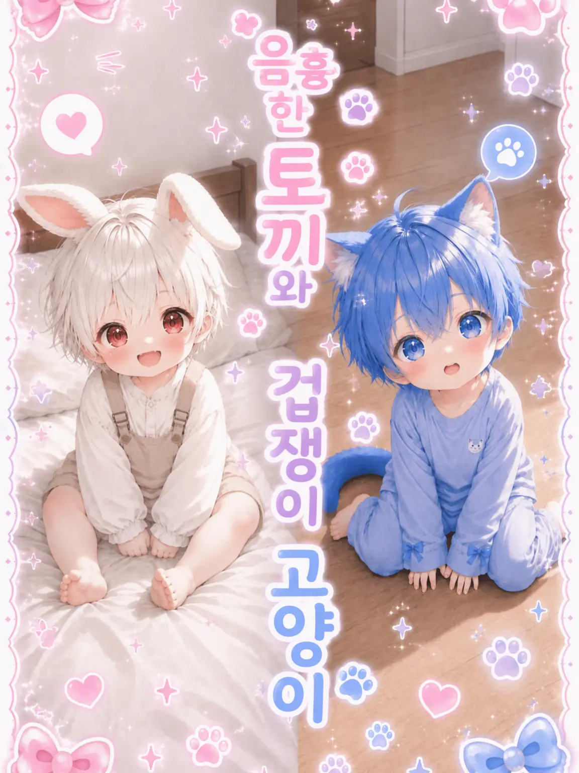 StumpyJar5983의 음흉한 토끼와 겁쟁이 고양이
