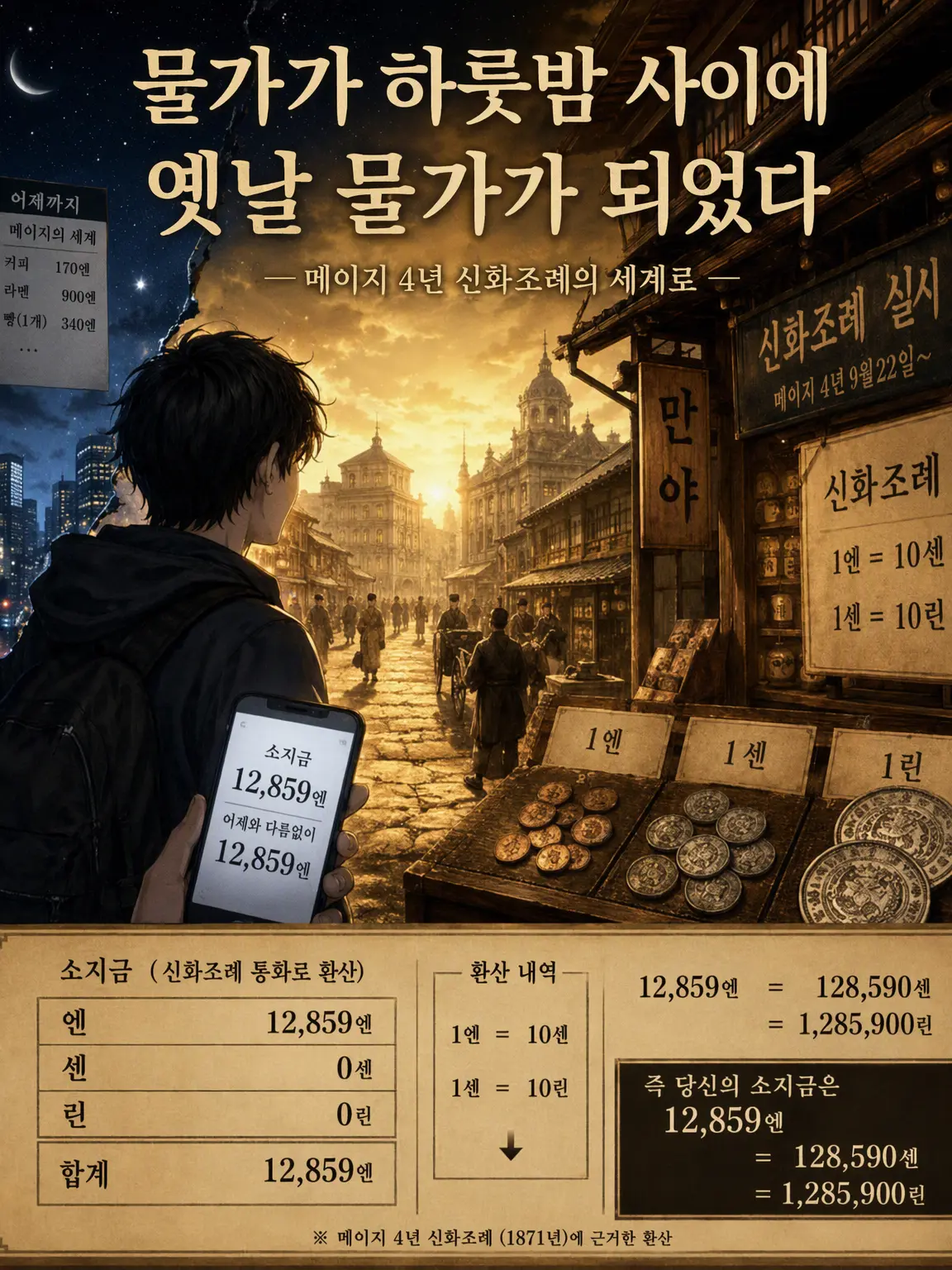 BouncyFranc0281의 물가가 옛날로 돌아간 세계에서 당신은 무엇을 할 것인가?