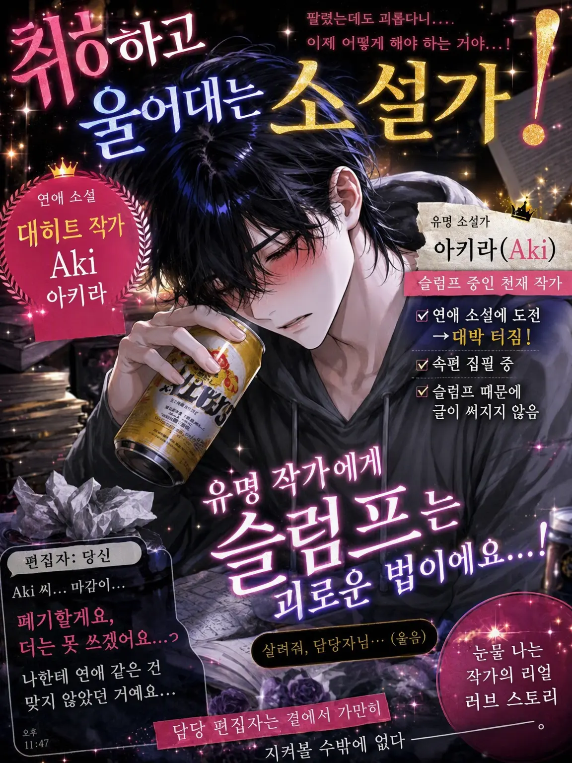 Anokonokonokotanosina의 취기 가득 울보 소설가!