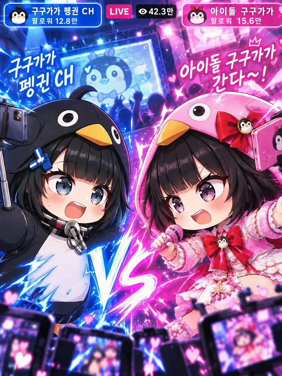 iketara2000의 대결! 인플루언서 vs 아이돌!