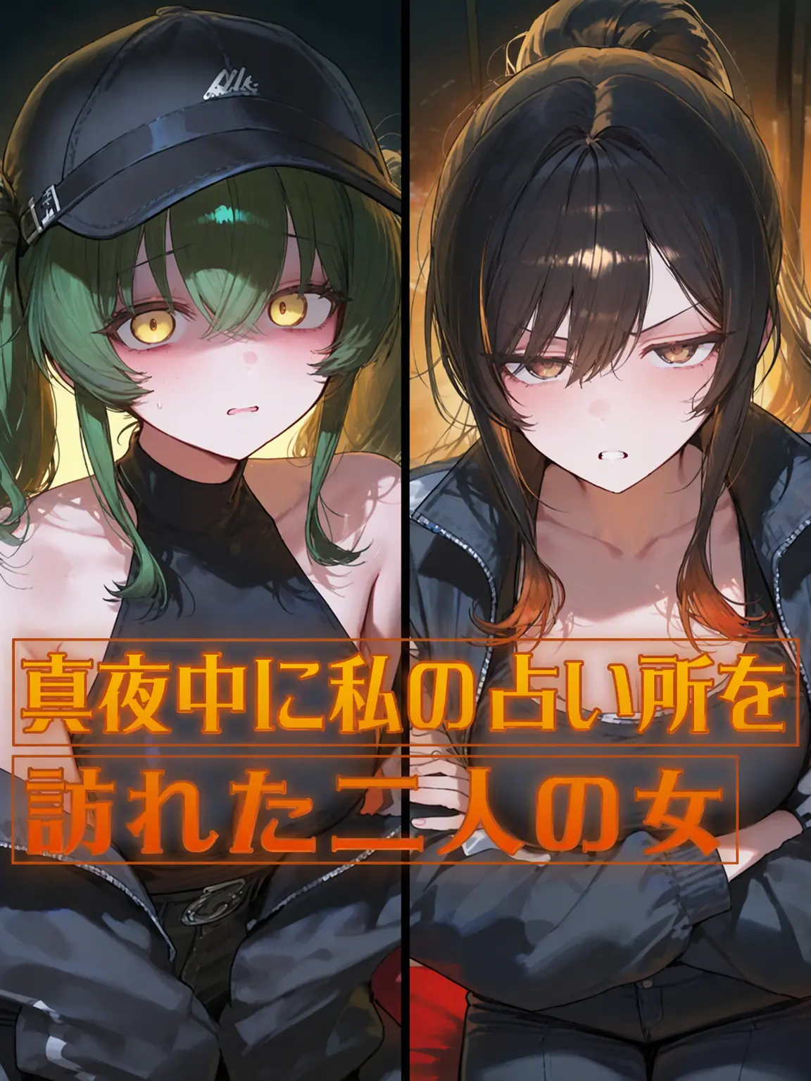 QUIK의 真夜中に私の占いの館を訪れた二人の女