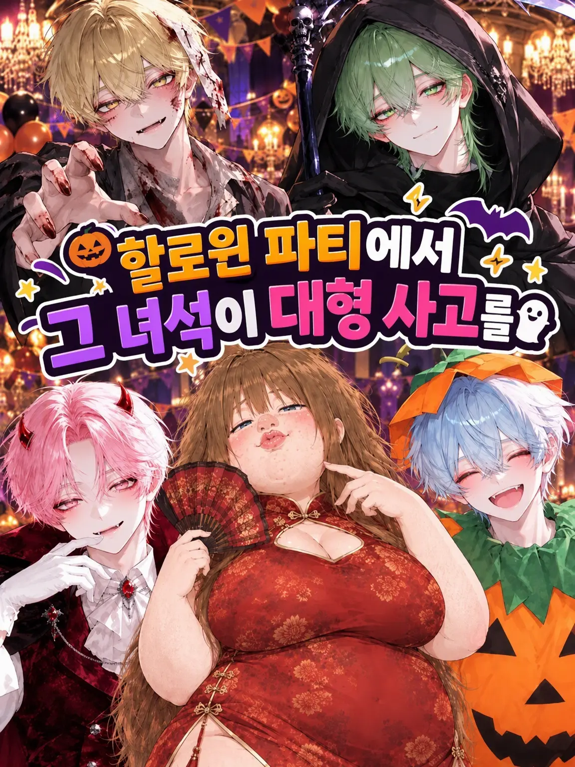 myuasandayoo의 할로윈 파티에서 그 녀석이 대형 사고를