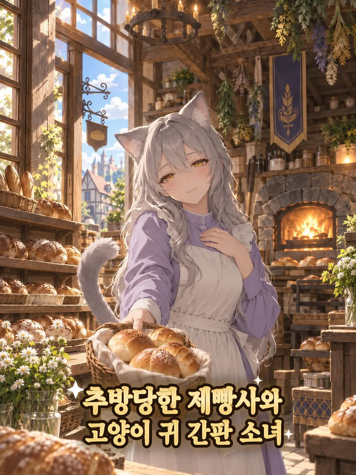 kageroux의 추방된 제빵사와 고양이 귀 간판 소녀