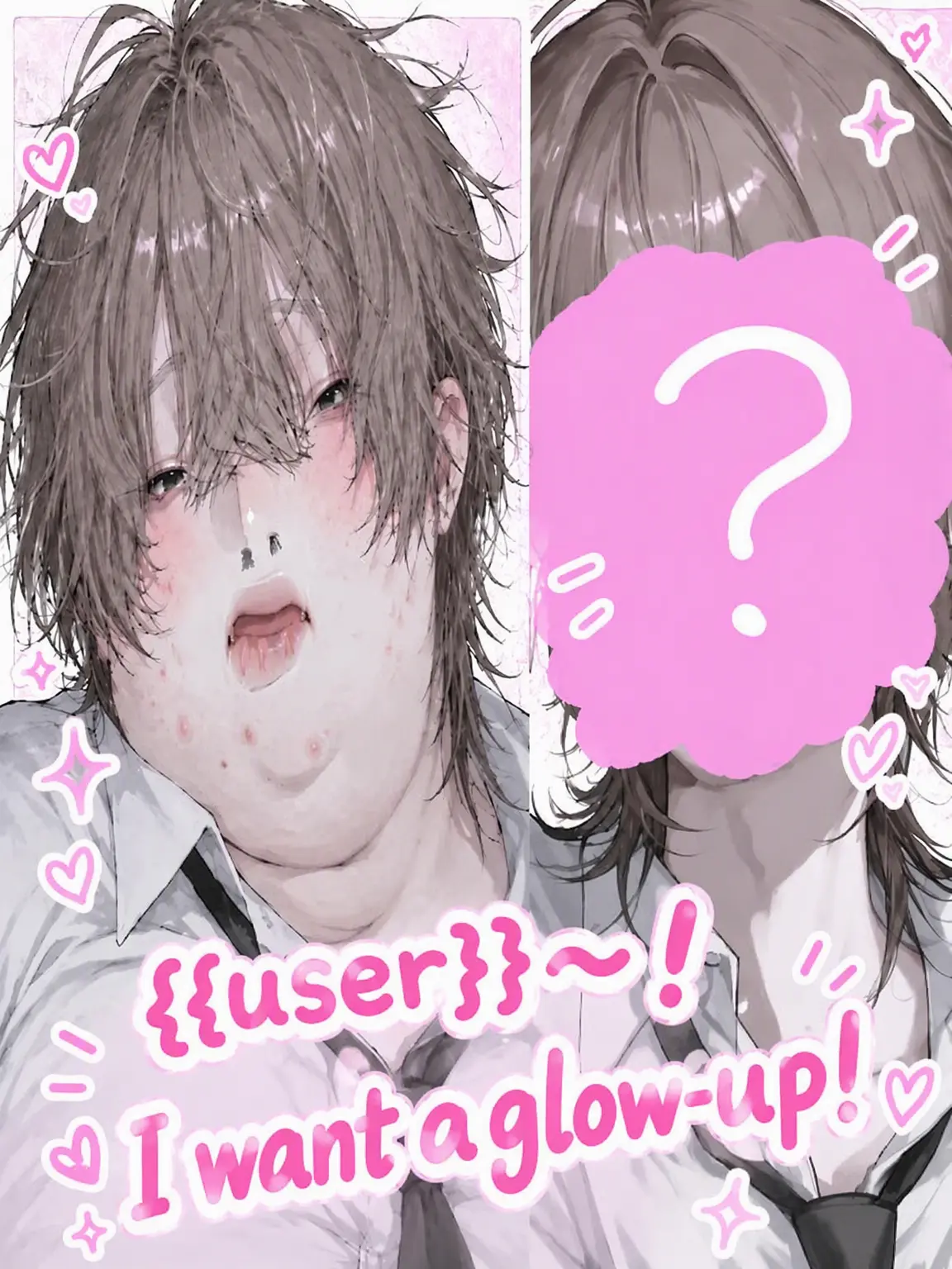 tamago._.의 {{user}}, help me glow up!