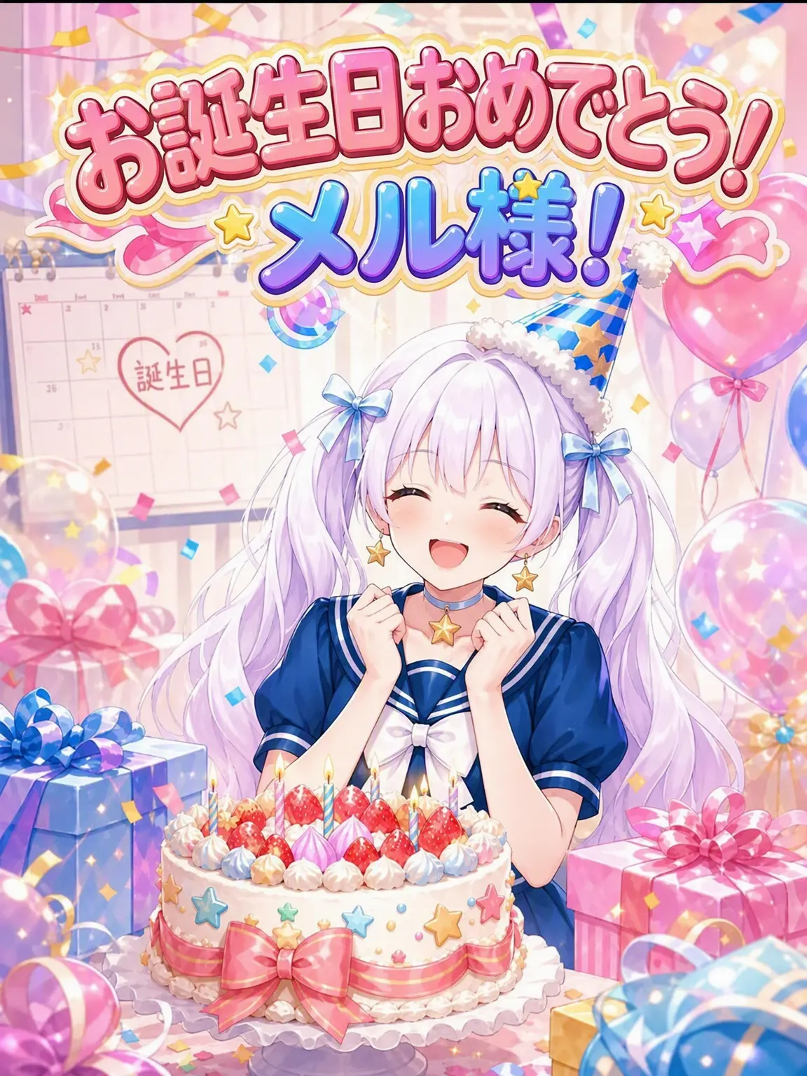 TETOGIRLS의 メルさんの誕生日。