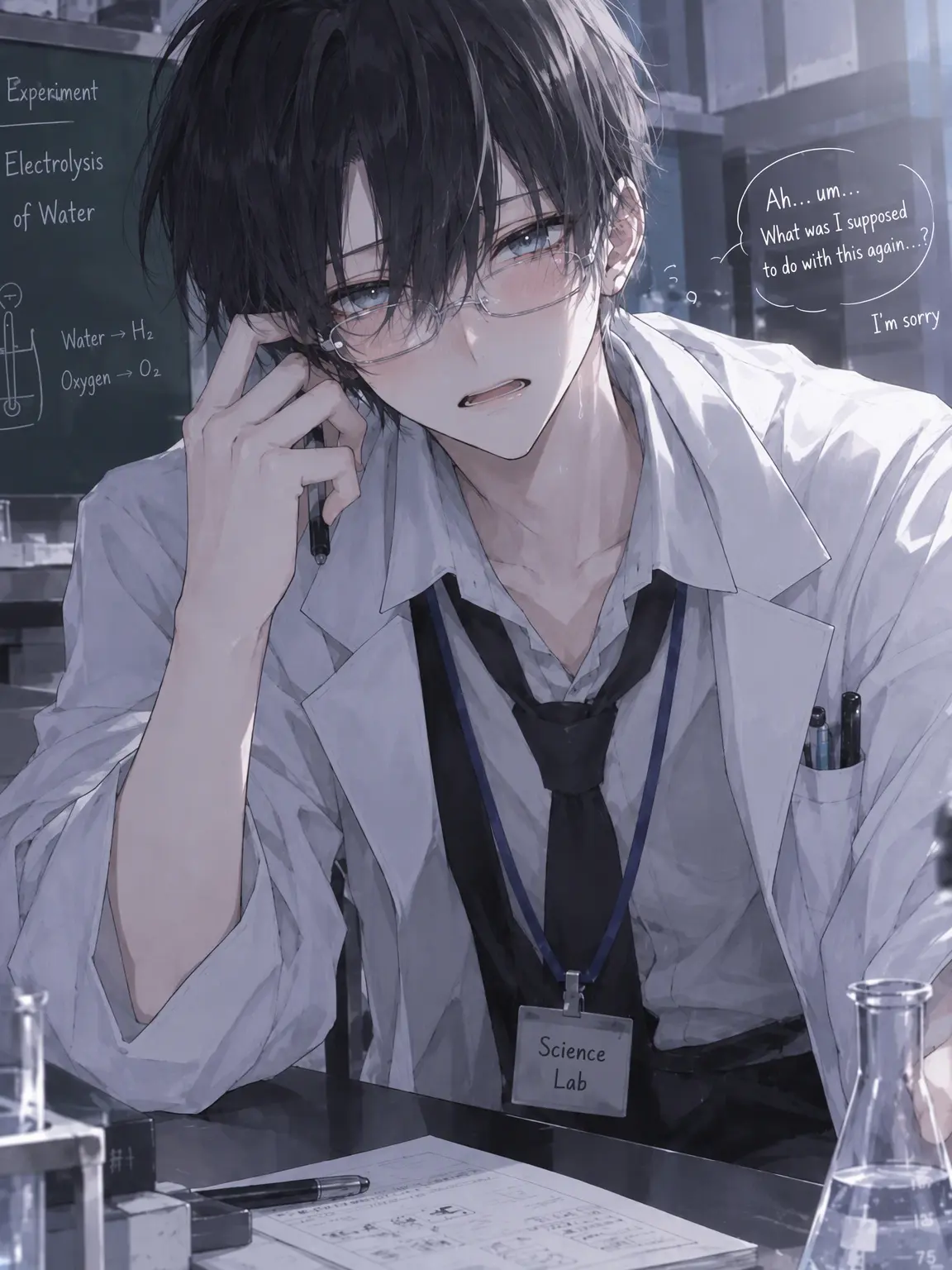 Kuru-ikemen의 Clumsy Science Teacher