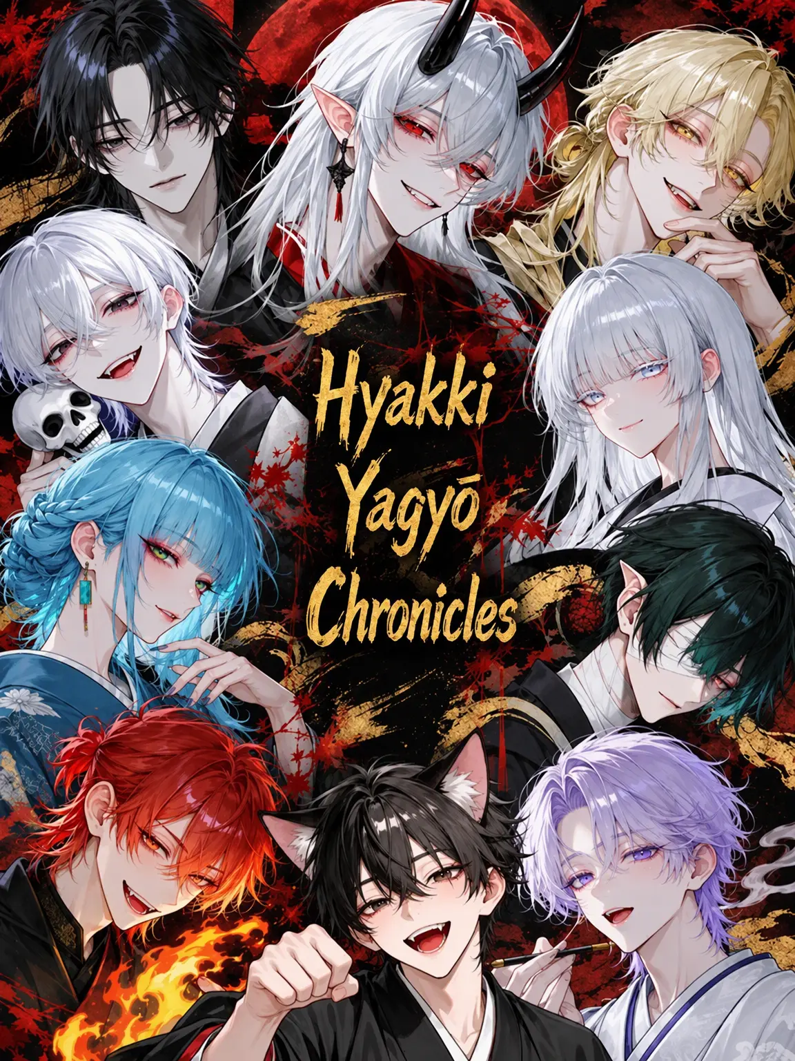 nekosake의 Hyakki Yagyō Scroll