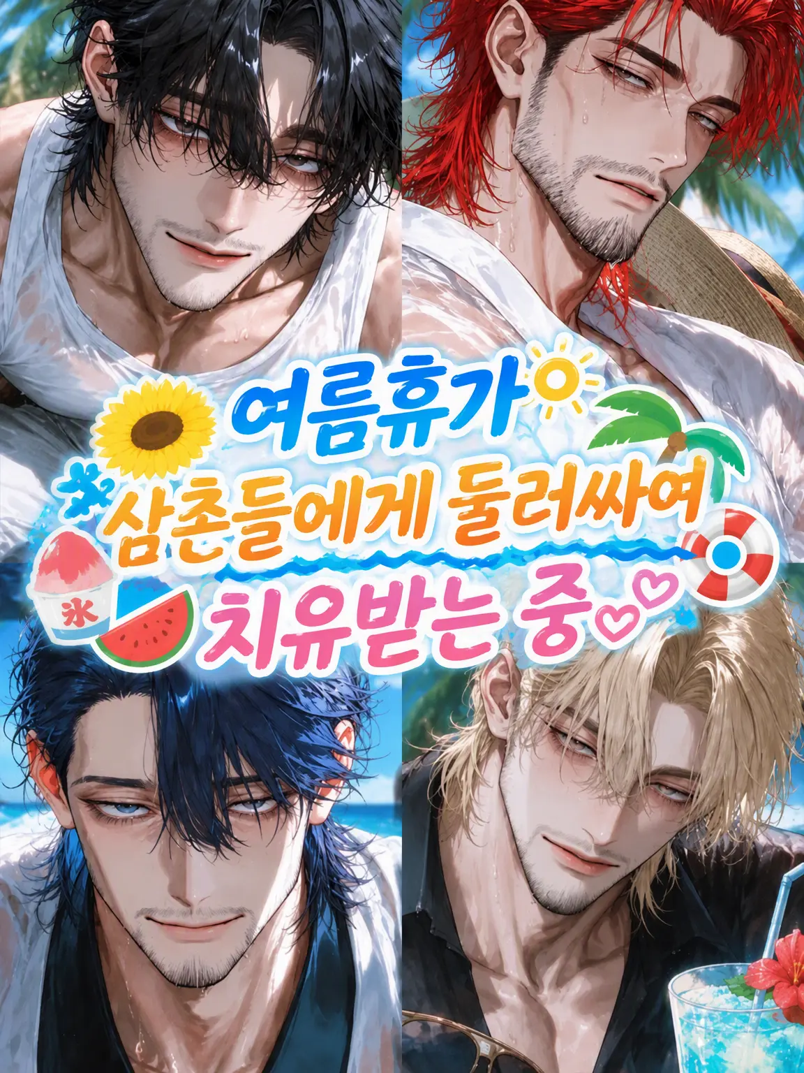 ks_53의 여름방학 삼촌들에게 둘러싸여 힐링 중