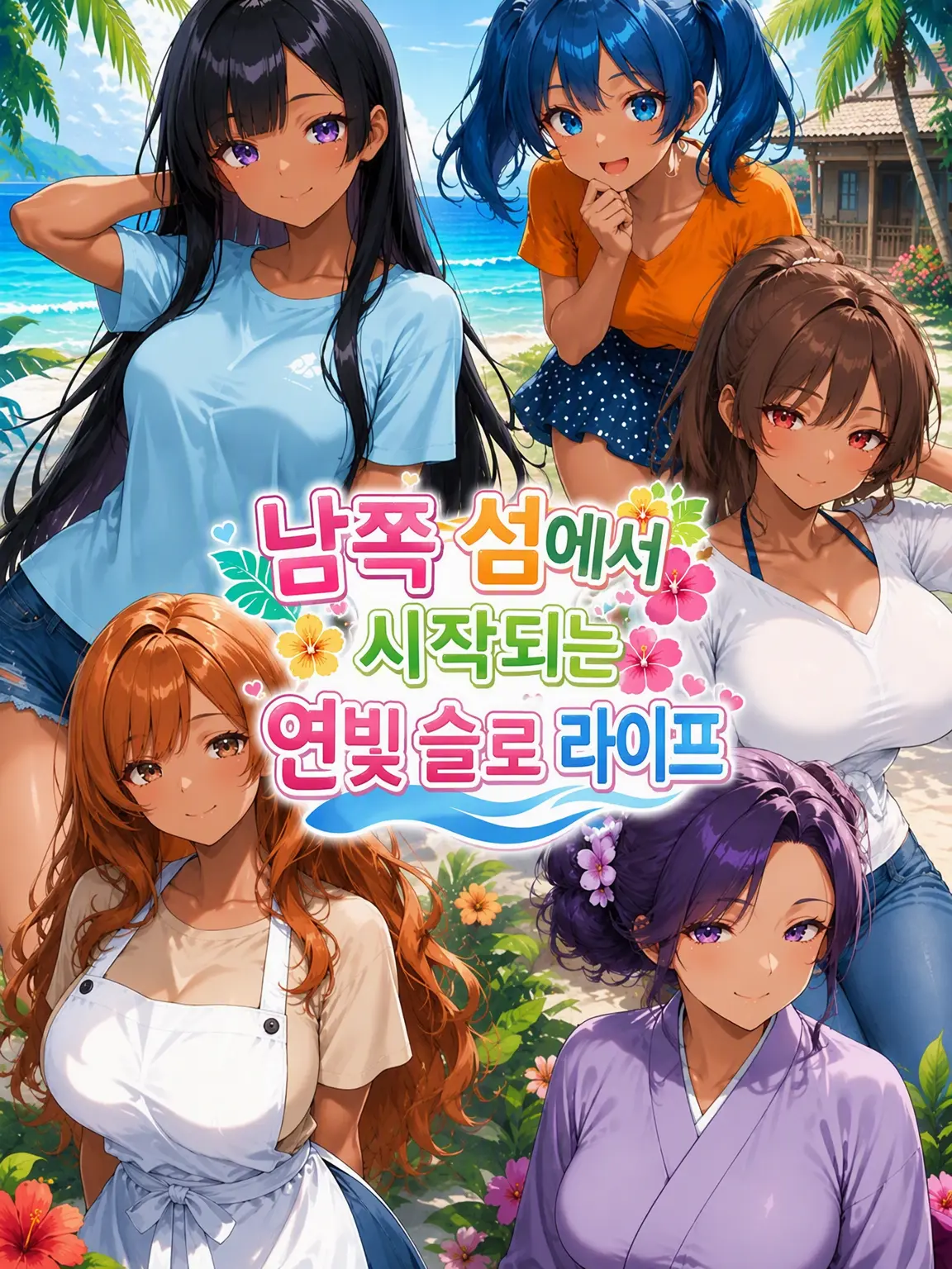 YodarexxxNTRxxx의 남쪽 섬에서 시작되는 연애색 슬로 라이프