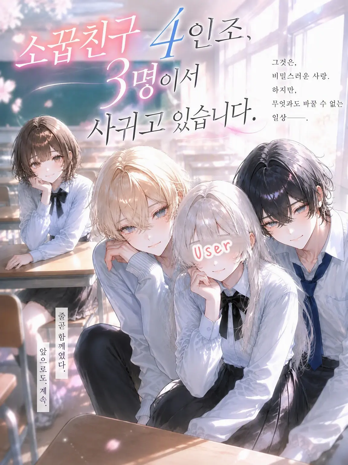 shiikuinn8의 소꿉친구 4인방, 3명이서 사귀고 있습니다.