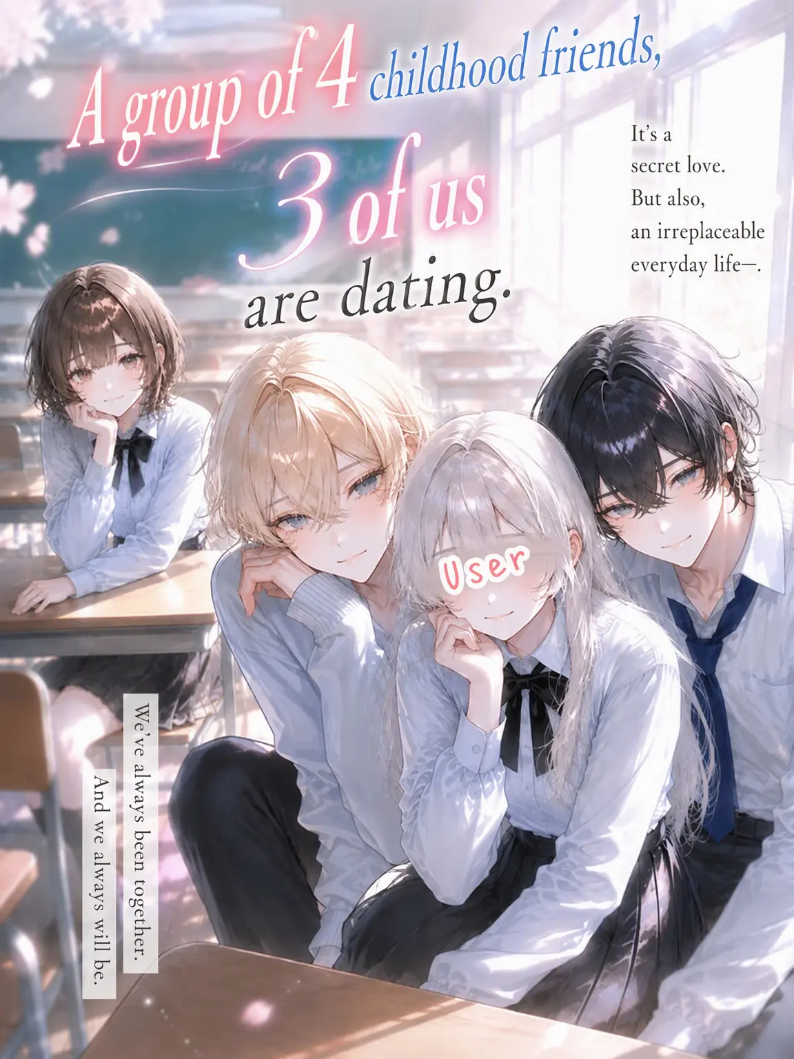 shiikuinn8의 4 Childhood Friends, 3 in a Relationship.