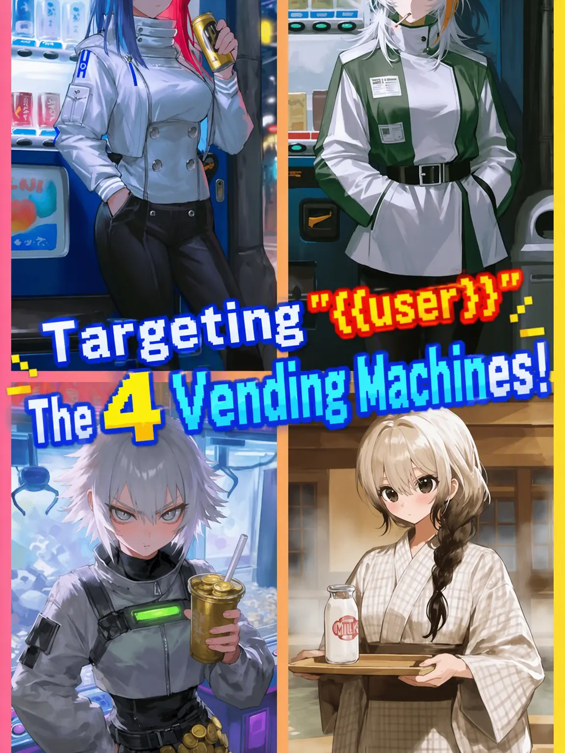 RoastPasta9773의 4 Vending Machines Targeting {{user}}✨