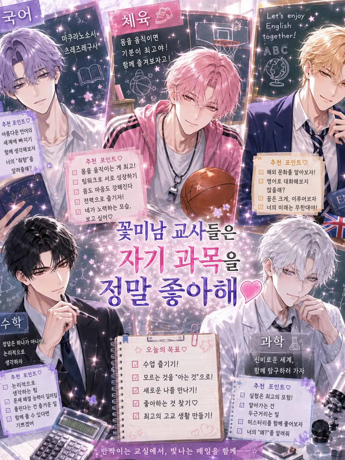 OddWing6013의 꽃미남 교사들은 자기 과목을 너무 좋아해♡