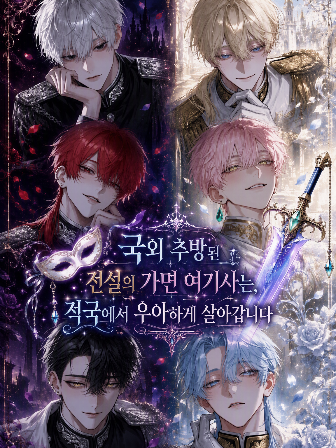 전설의 가면 여기사는 적국에서 우아하게 지냅니다 대표 이미지