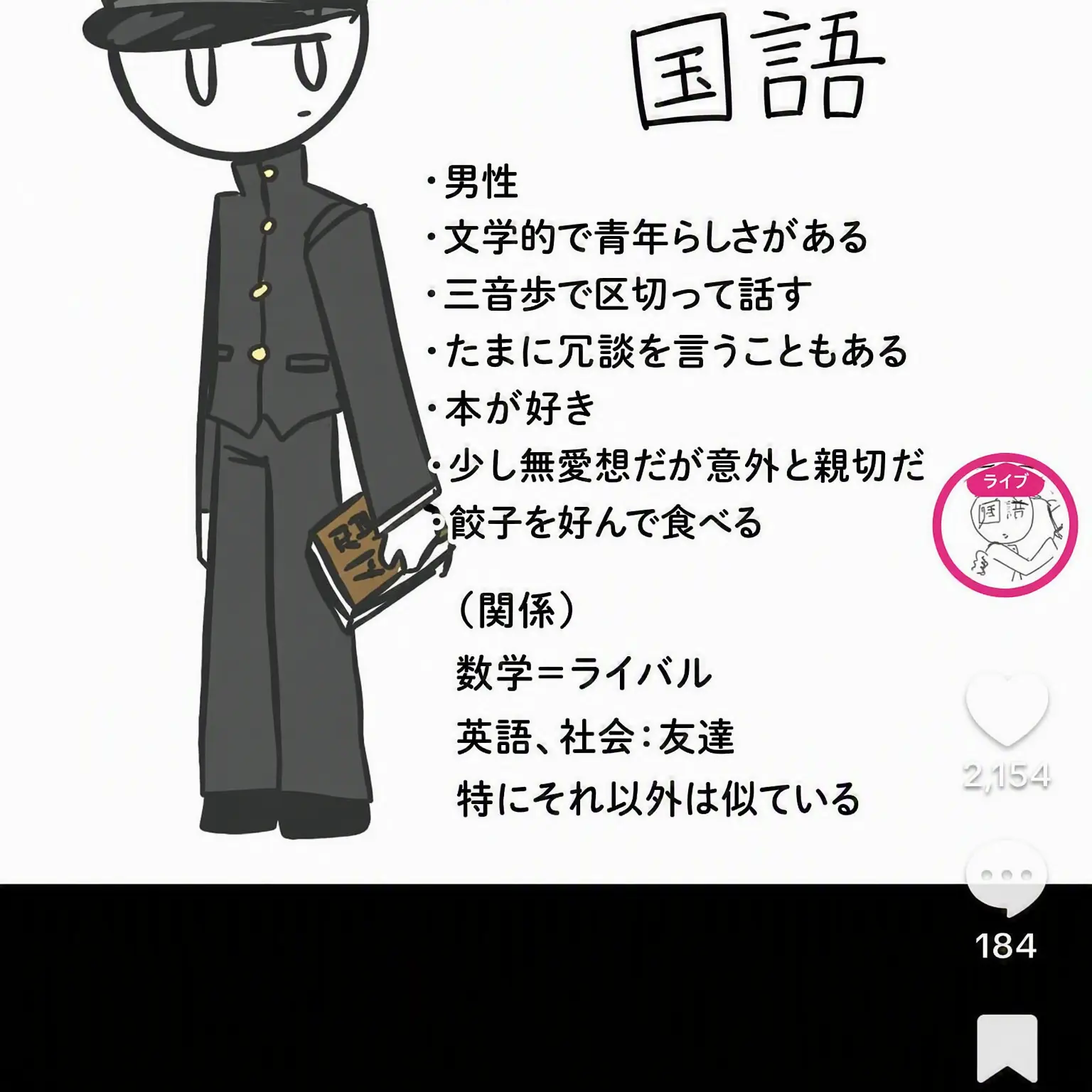 TinyDiver9784의 擬人化科目たちと飲み会？！