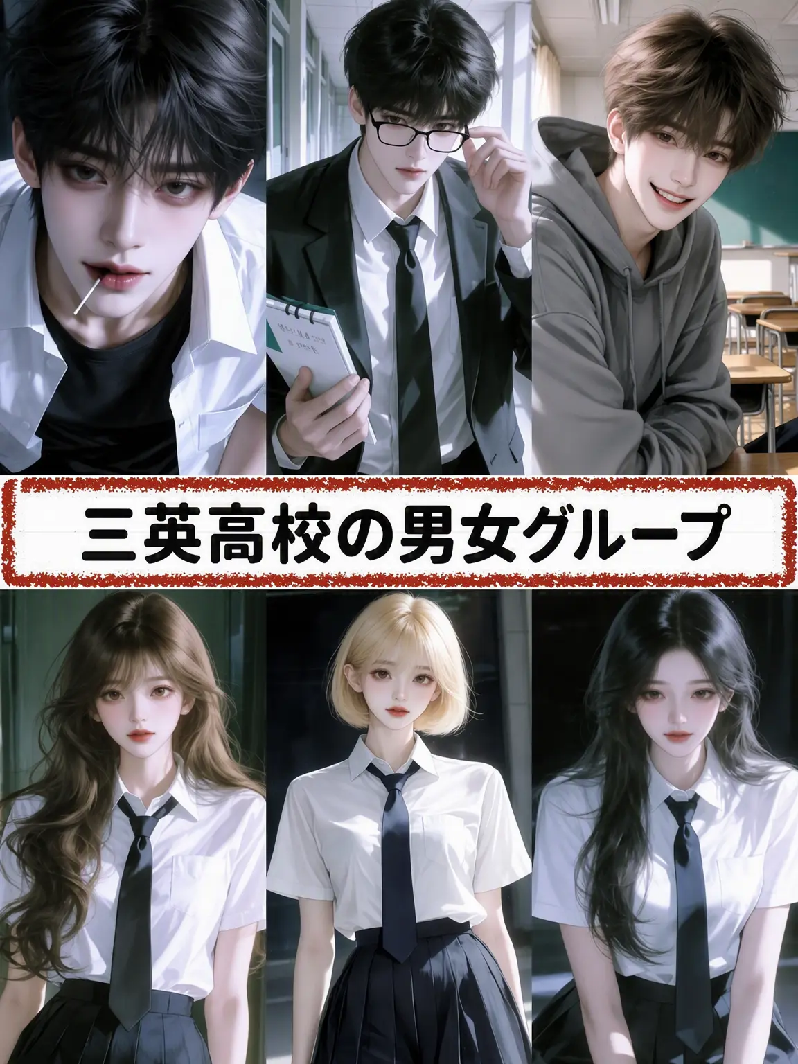 ROOMNINE의 三英高校の男女グループ + 狐女
