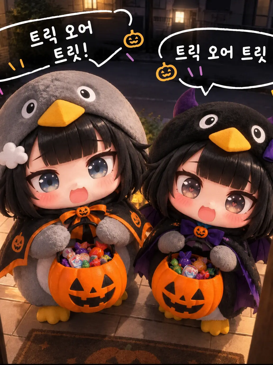 CherryKing9347의 할로윈에 구구가가가 사탕을 받으러 왔다