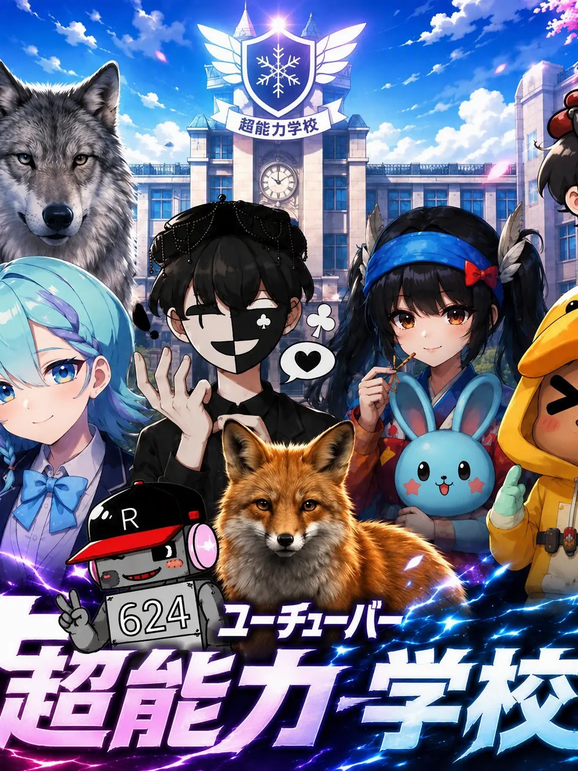 ClearDive의 YouTuber超能力学校+狐、狼