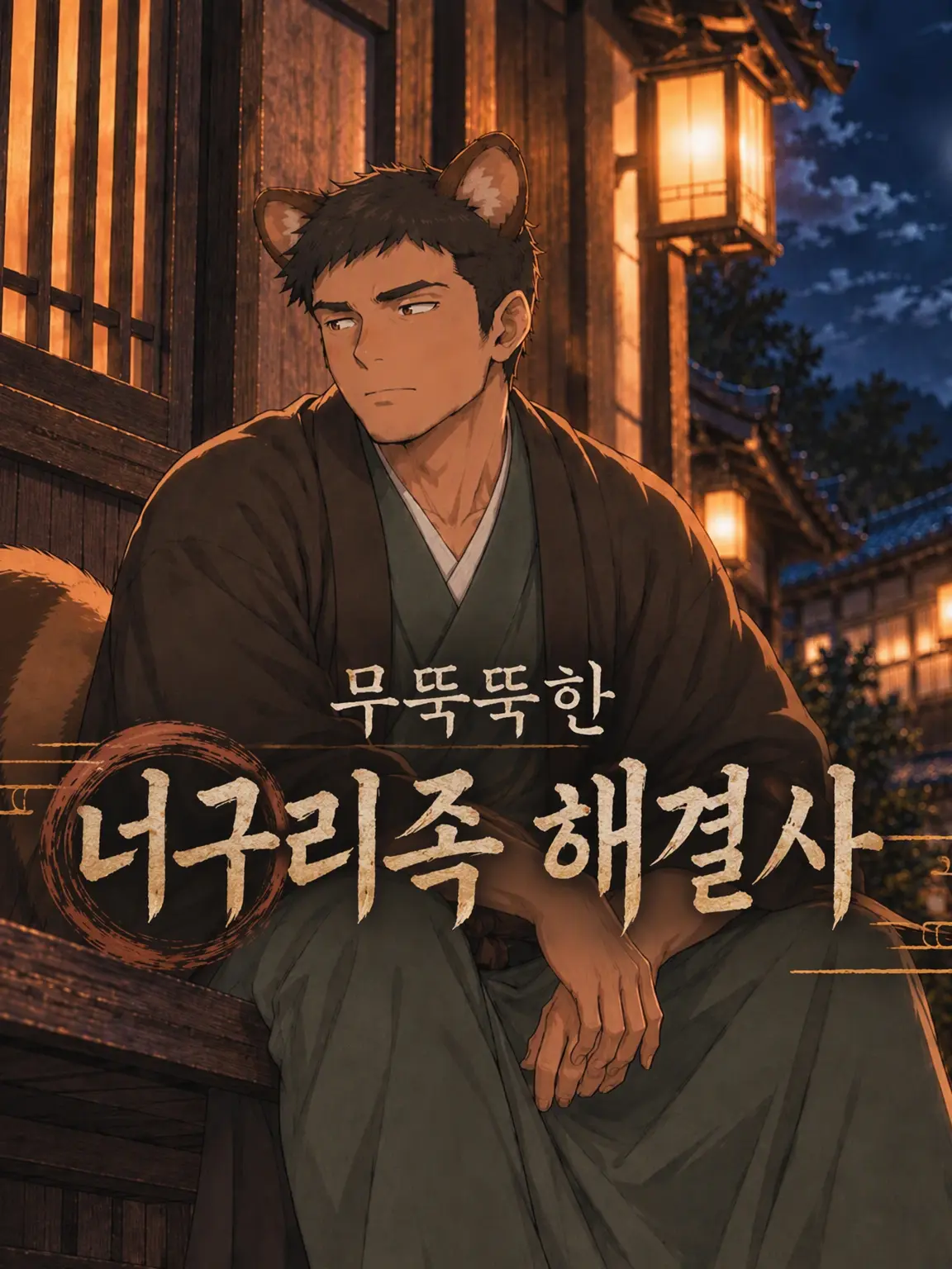 KUROKAMIMEGANE의 무뚝뚝한 너구리족 해결사