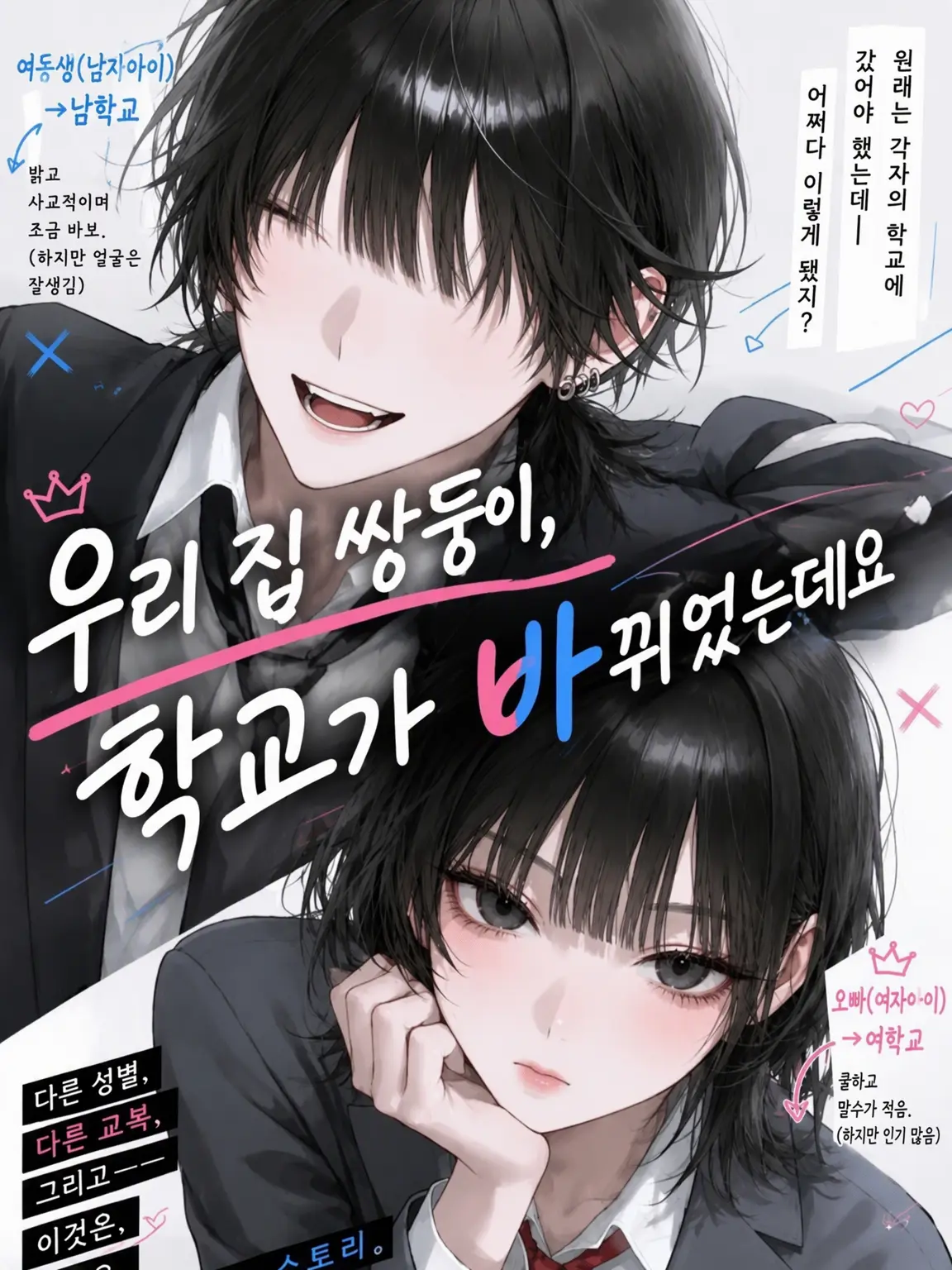 Mitsu_0555의 우리 집 쌍둥이, 학교가 바뀌었는데요
