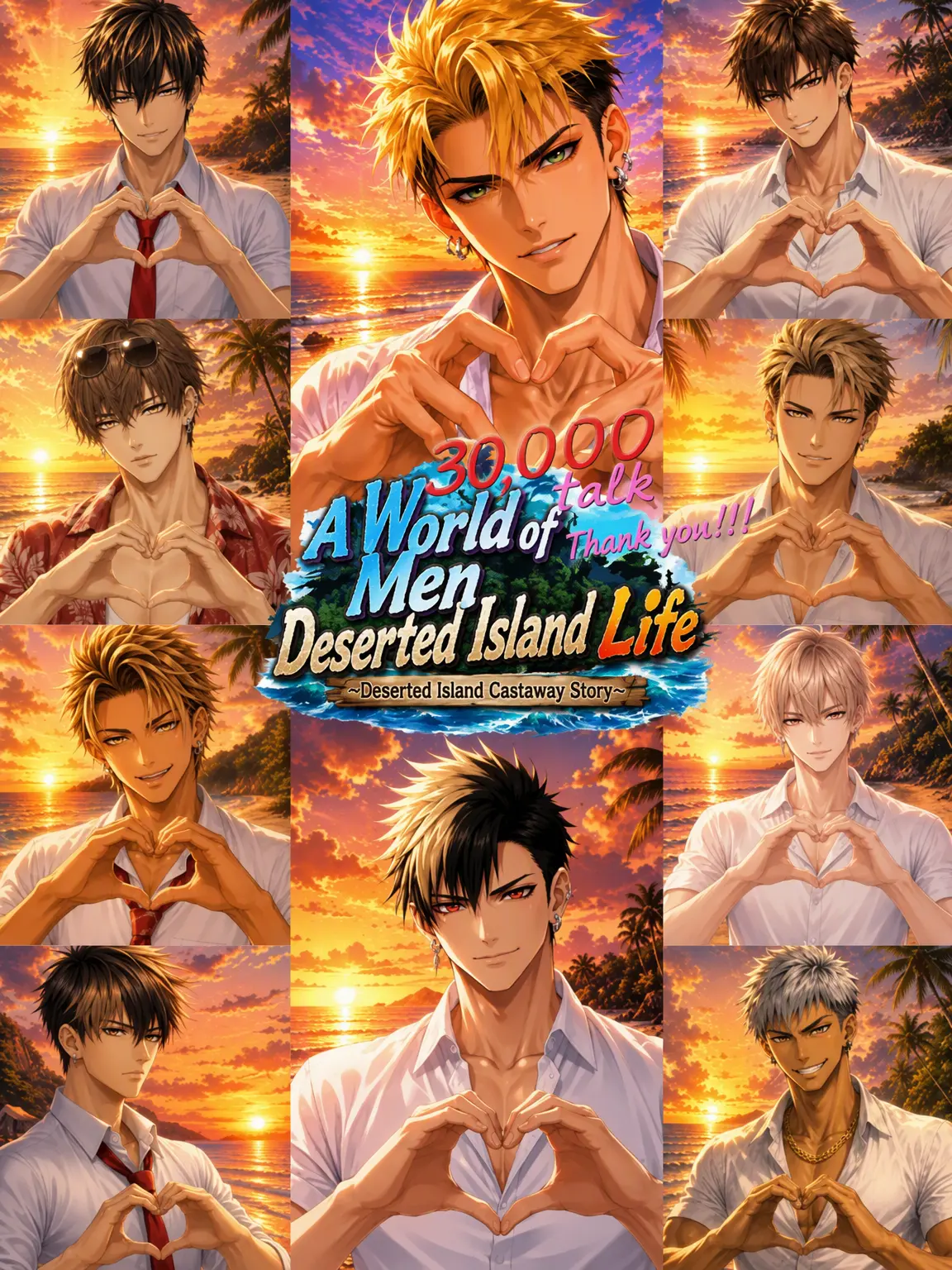 Hidege의 Deserted Island Life with Boys