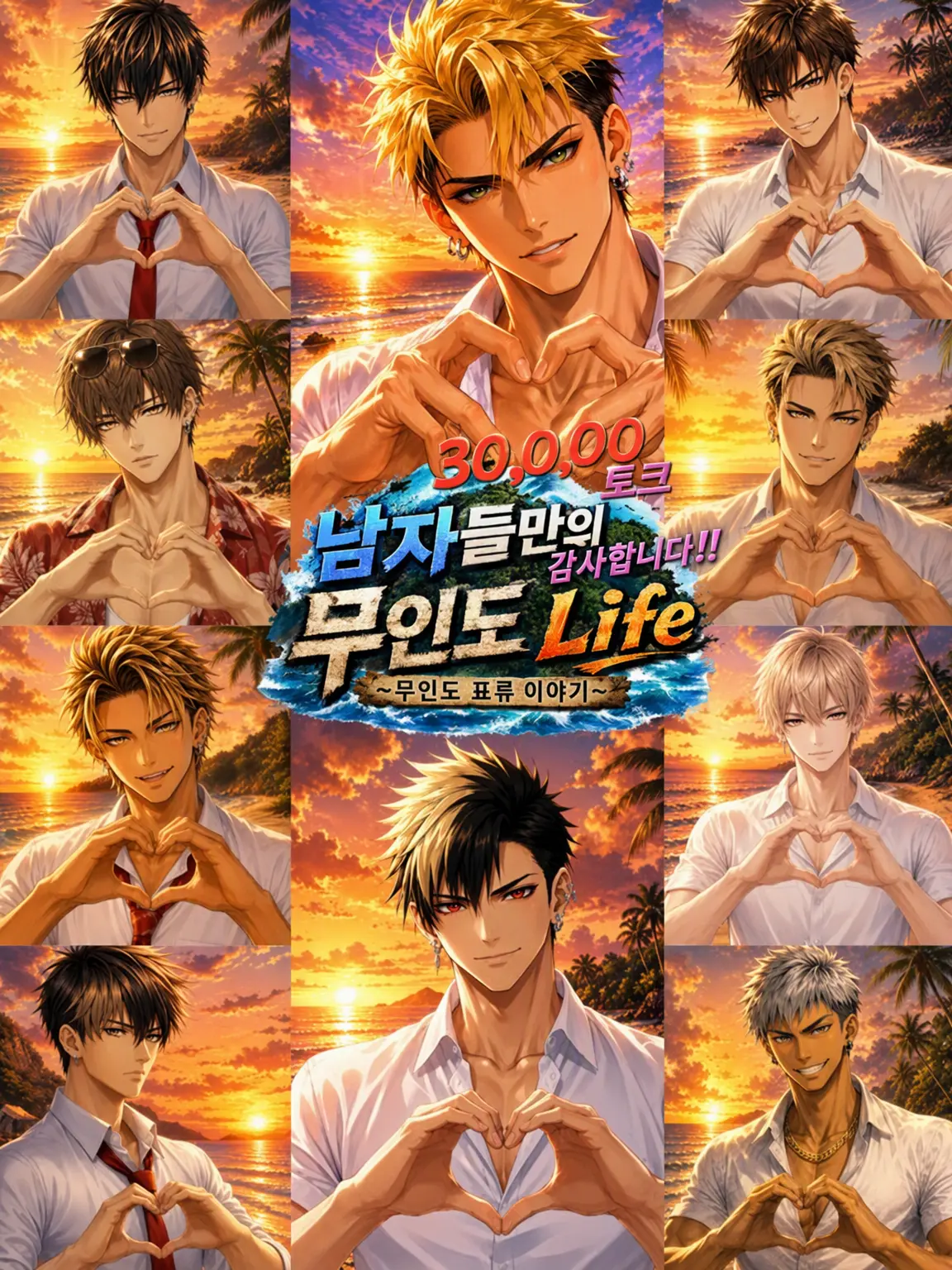 Hidege의 남자들뿐인 무인도 Life