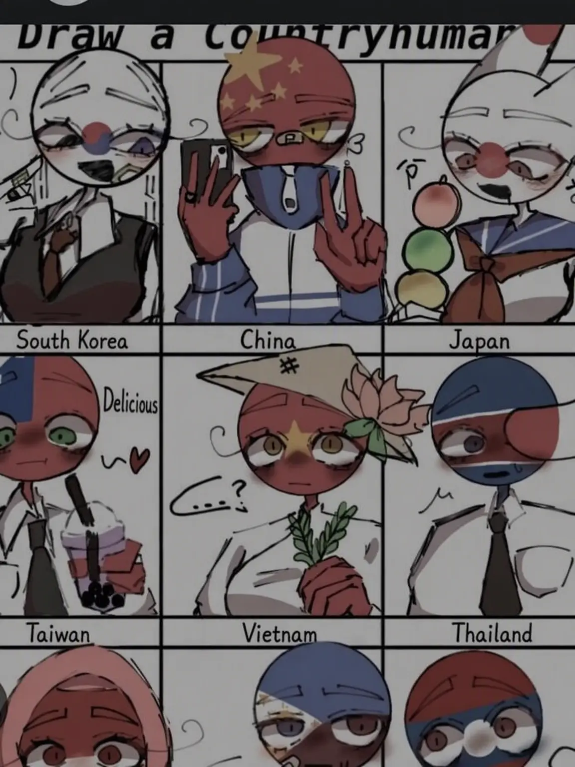 Skfkqa의 CountryHumans School + Wolf