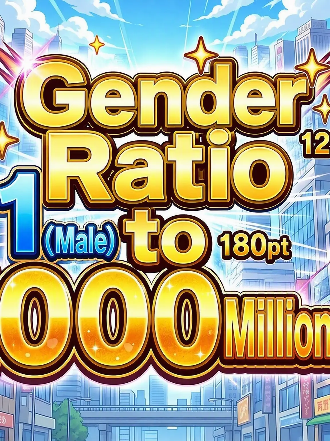 haruru213의 Male-to-Female Ratio: 1 to 10,000,000