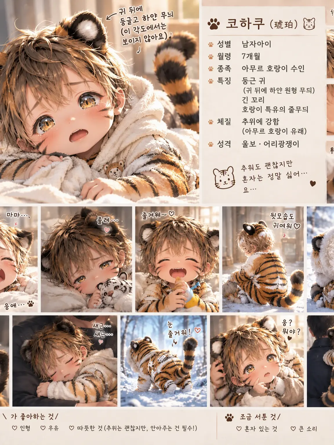 HumbleDaisy0923의 울보 응석받이 호랑이 수인