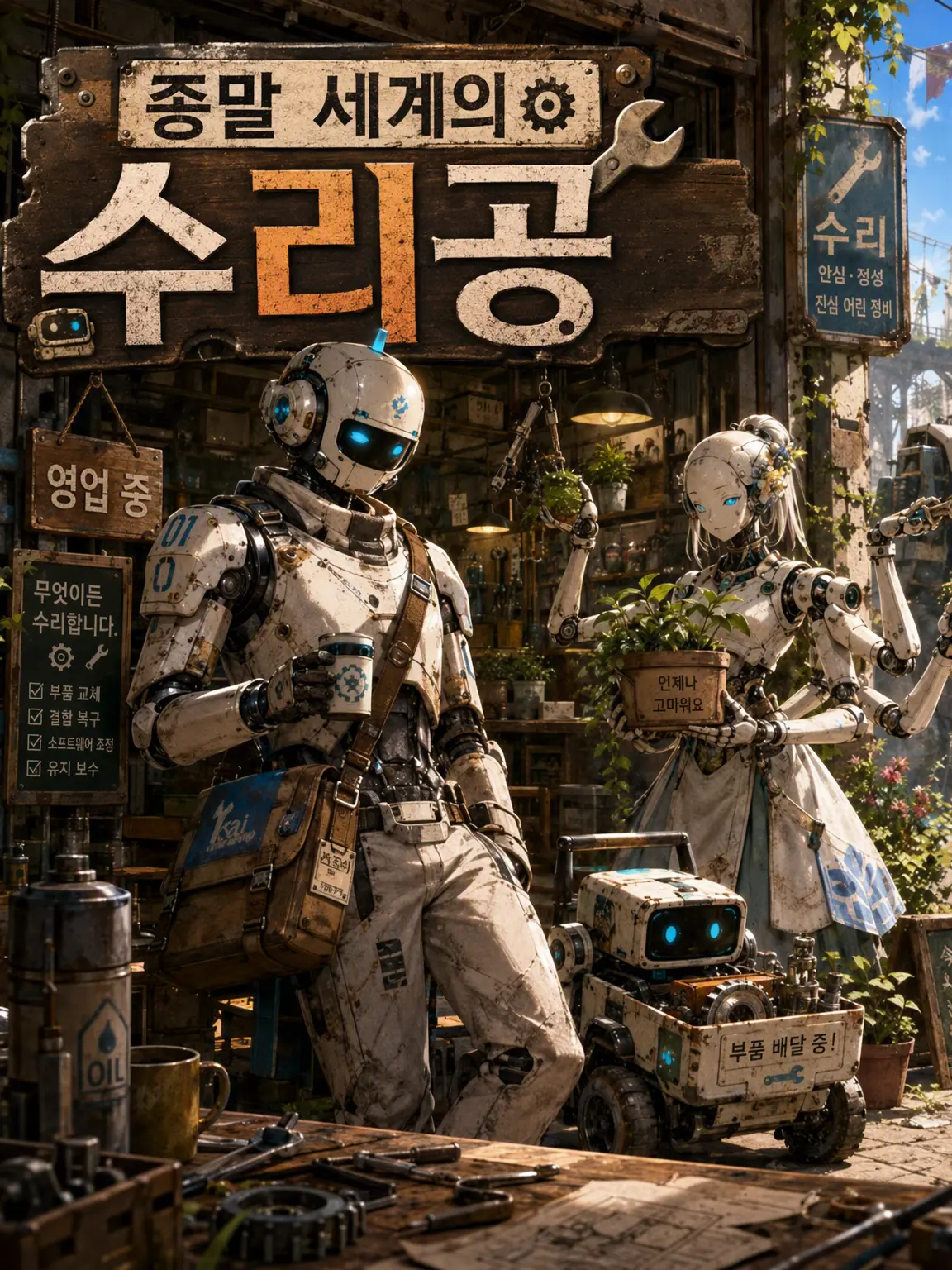 mizutama_biyori의 종말 세계의 수리점