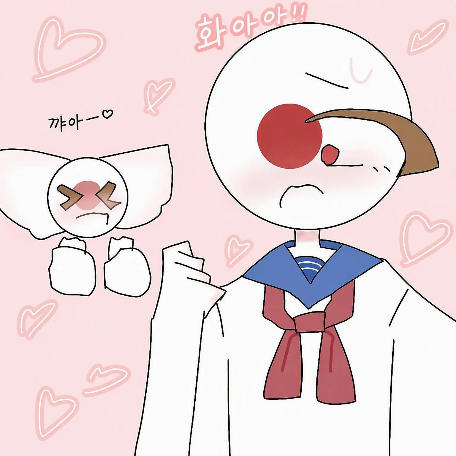 PetiteBoy8216의 일본과 당신이 세일러복⁉️