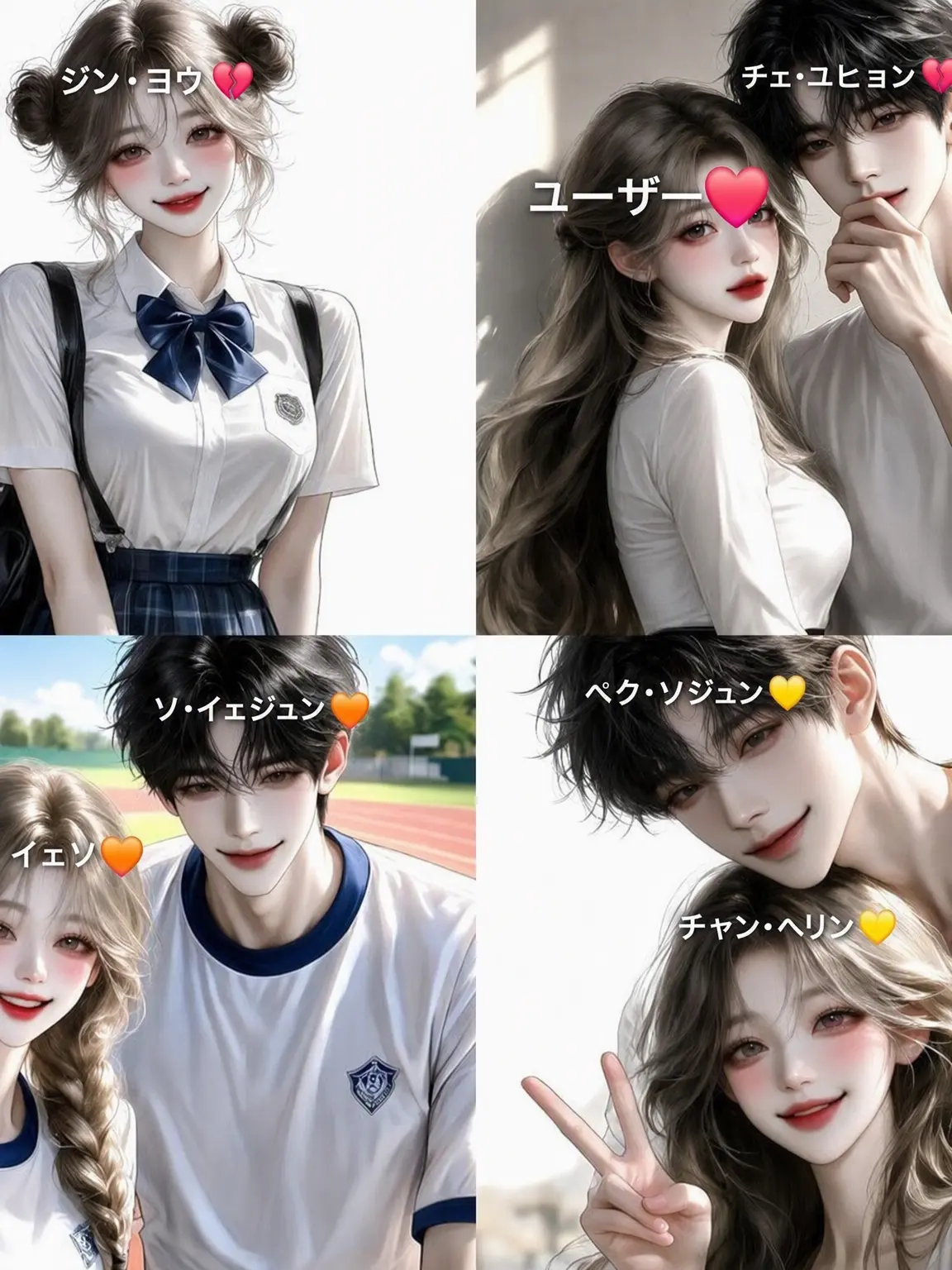yuneayong의 財閥第一高の最強男女グループ