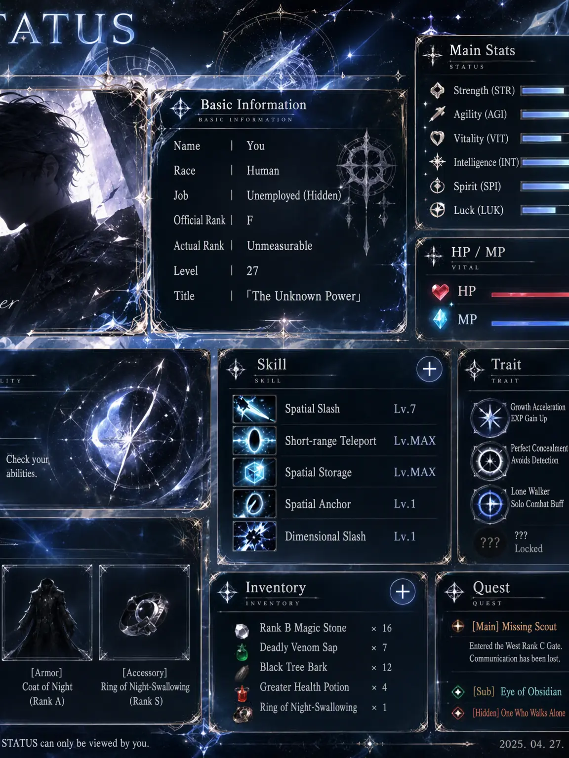 runa1102의 Unofficial Hunter RPG