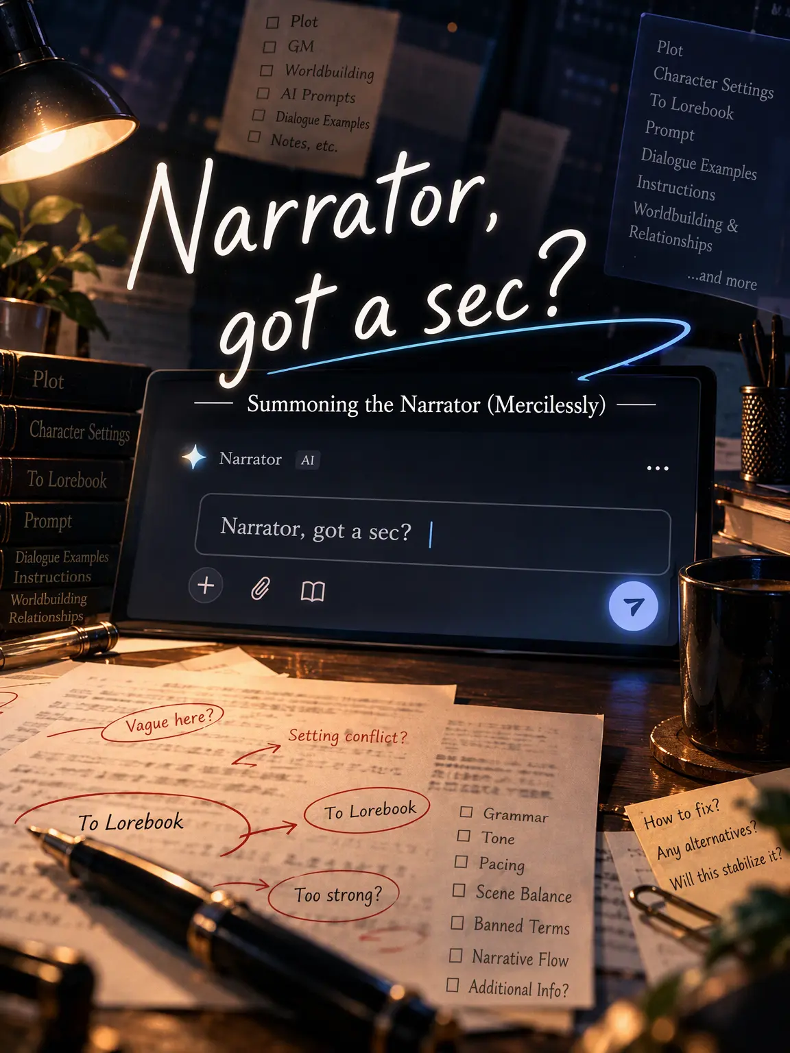 ClassyActor2071의 Narrator, a moment?