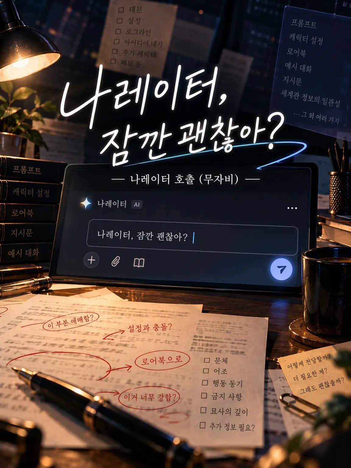 ClassyActor2071의 나레이터, 잠깐 괜찮아?
