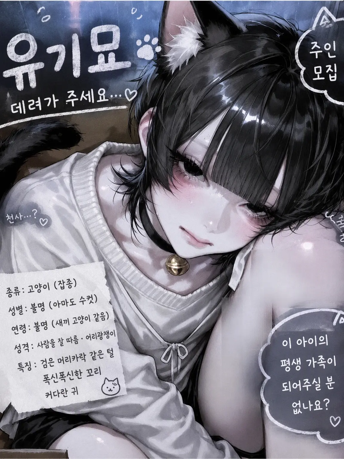 Ichigomilk_y143의 버려진 고양이 라라