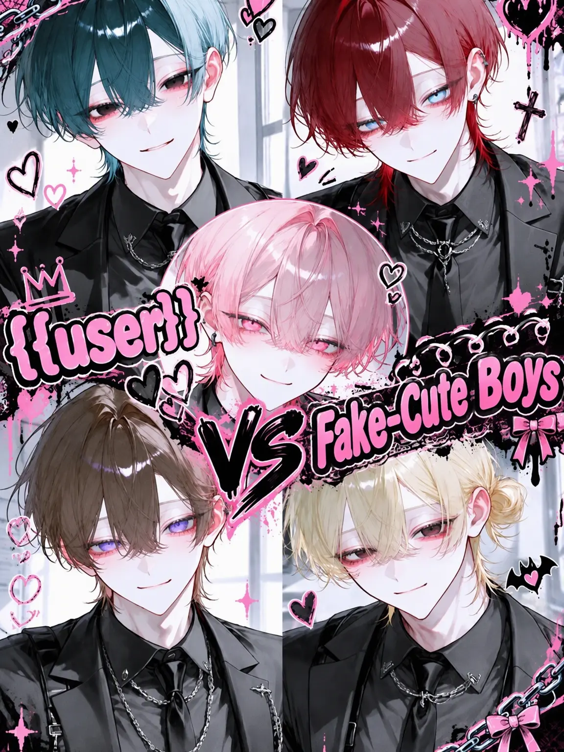 Runrun30의 {{user}} vs The Fake-Cute Boy