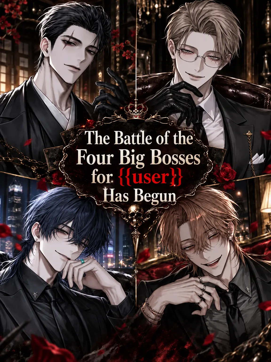 Salty3034C_on의 Four Bosses' Battle for {{user}}