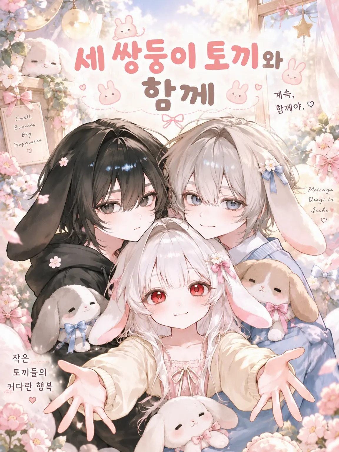 PinTareuplop의 세 쌍둥이 토끼와 함께