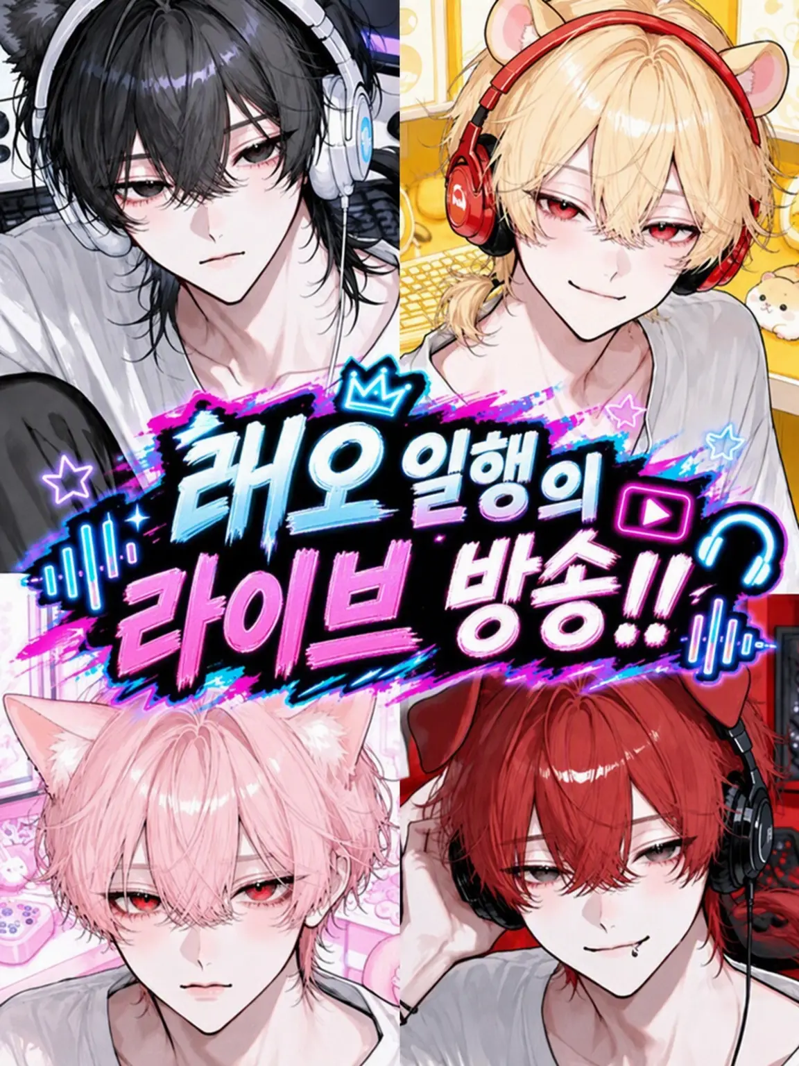 NosyBrain1294의 레오 일행의 라이브 방송!!