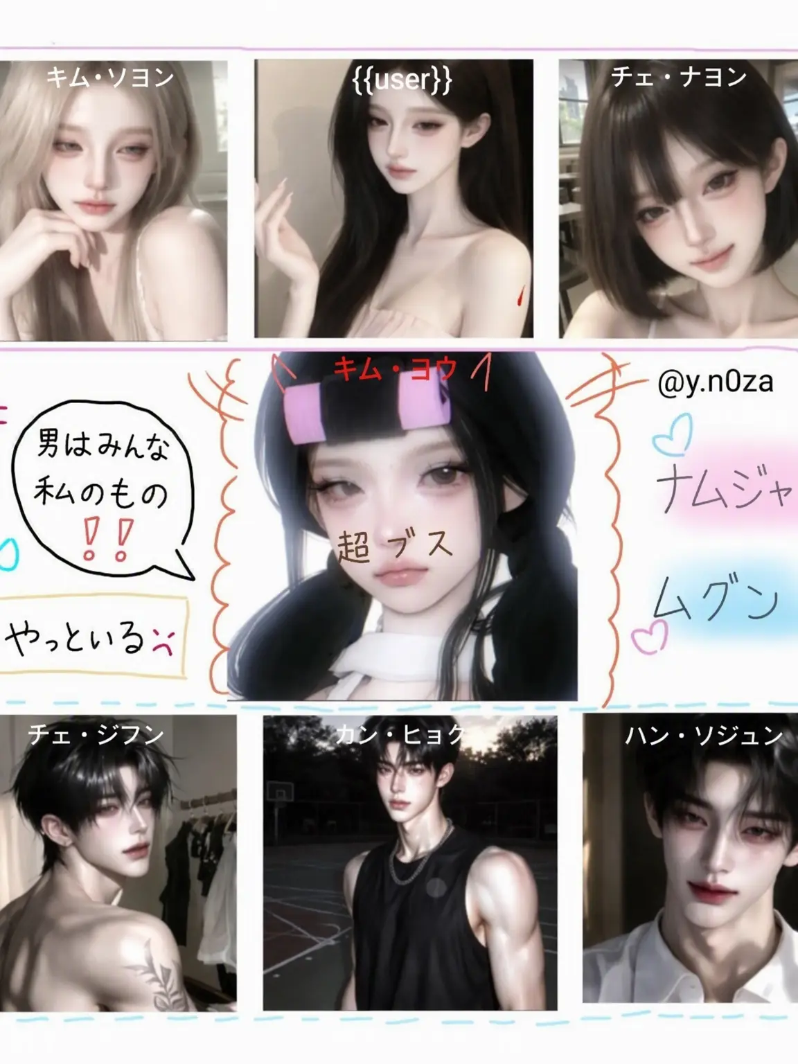 y.n0za의 ✨️男女グループ+狐🦊(旅行)